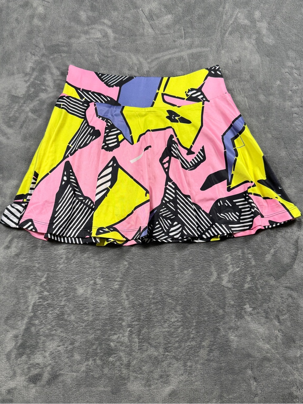 jamie sadock Neon Abstract Circle Skirt in Pink, Yellow & Blue
